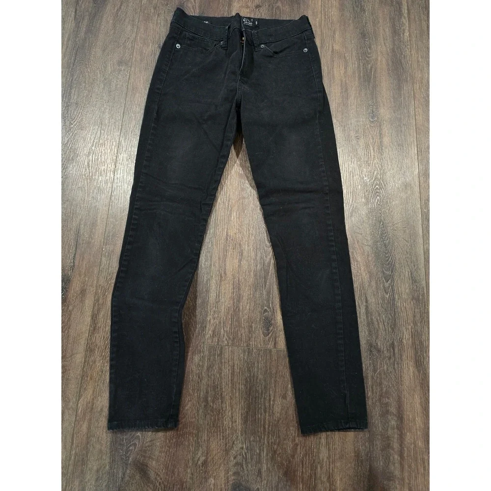 Lucky Brand Brooke Legging Jeans Womens 6/28 Black Skinny Mid Rise Denim Pants